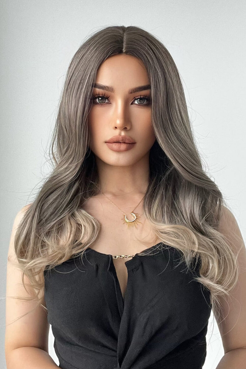 13*1" Full-Machine Wigs Synthetic Long Straight 24" - AnnieMae21