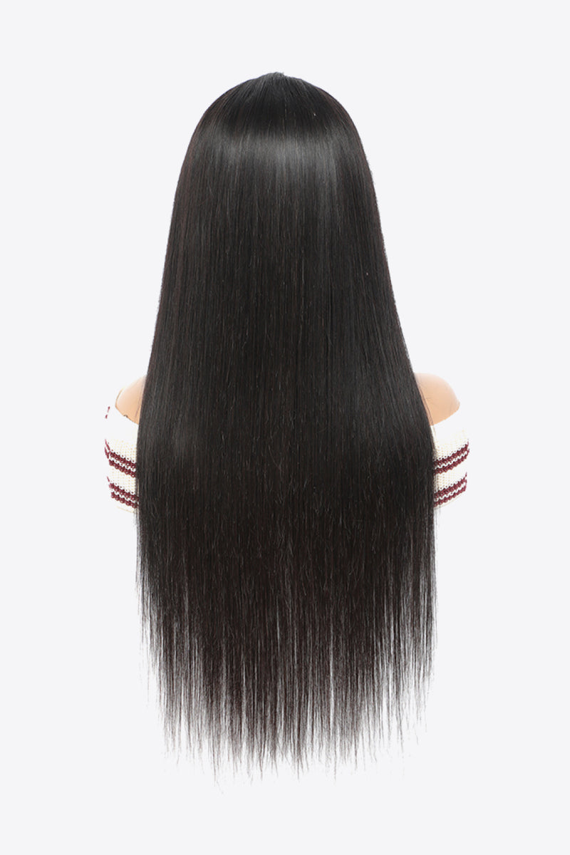 18" 13*4" Natural Human Wigs in Black 150% Density - AnnieMae21