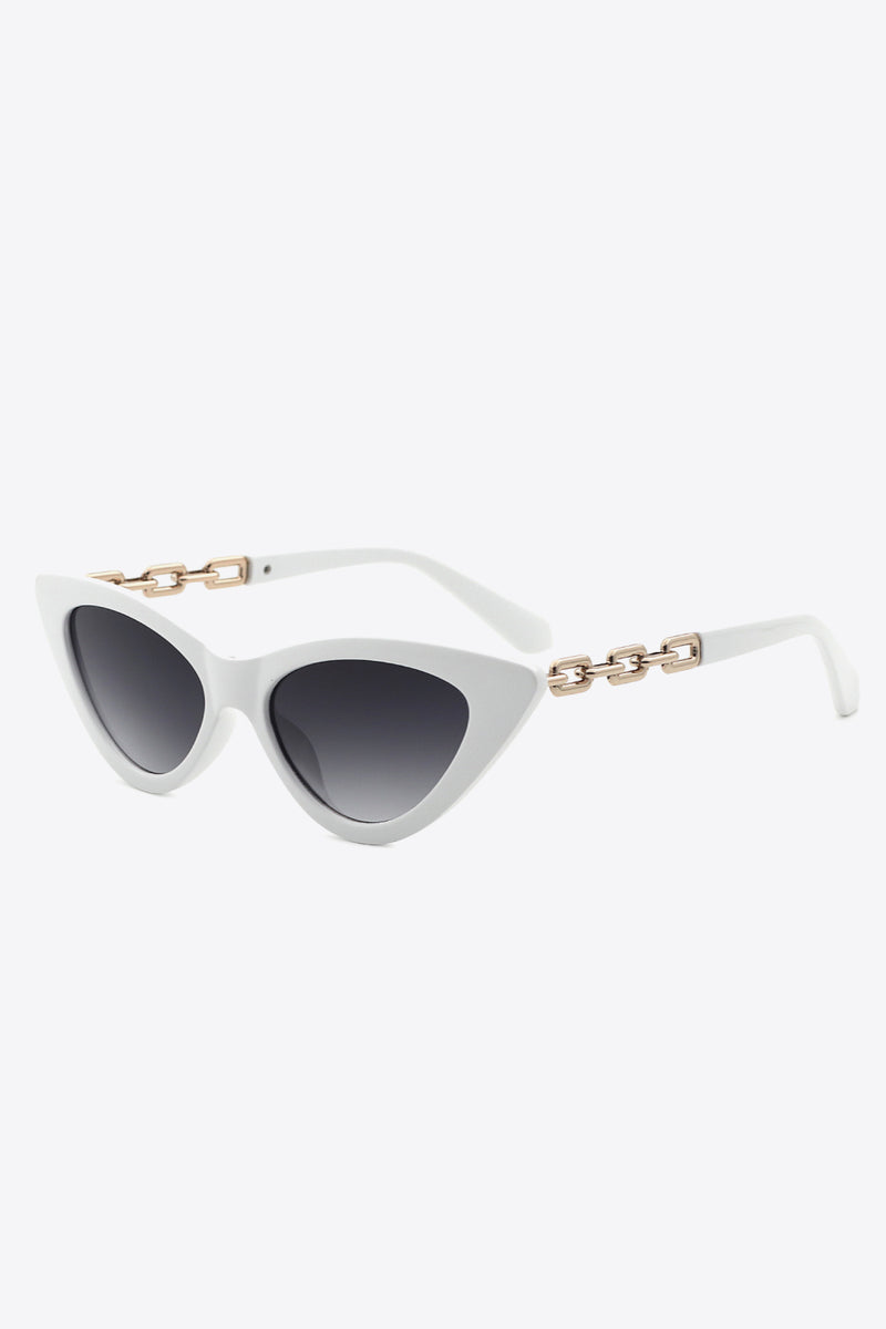 Chain Detail Cat-Eye Sunglasses - AnnieMae21