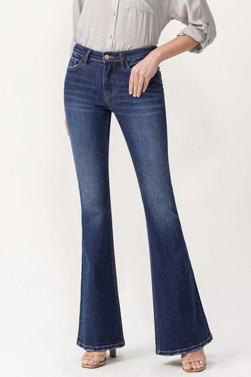 Lovervet Full Size Joanna Midrise Flare Jeans - AnnieMae21