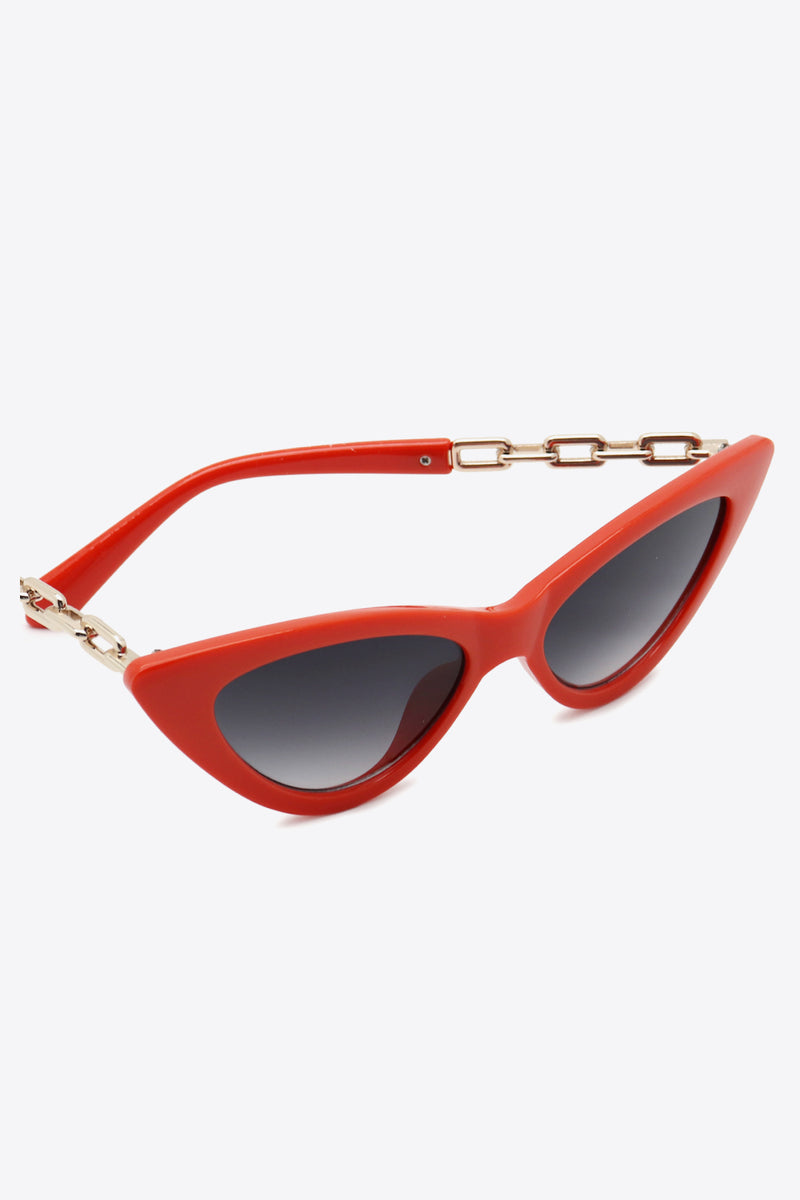 Chain Detail Cat-Eye Sunglasses - AnnieMae21