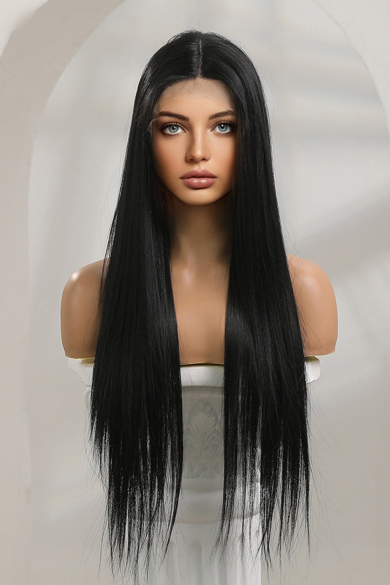 13*2" Long Lace Front Straight Synthetic Wigs 26" Long 150% Density - AnnieMae21