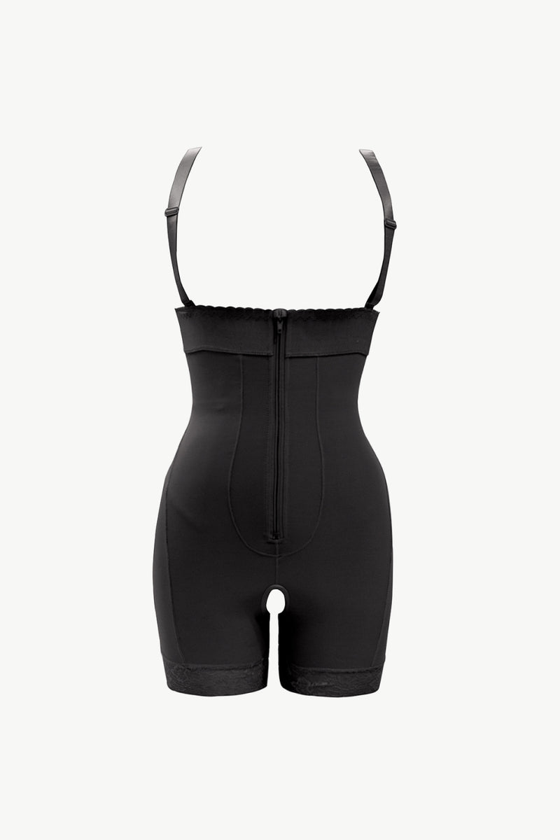 Full Size Zip Up Under-Bust Shaping Bodysuit - AnnieMae21