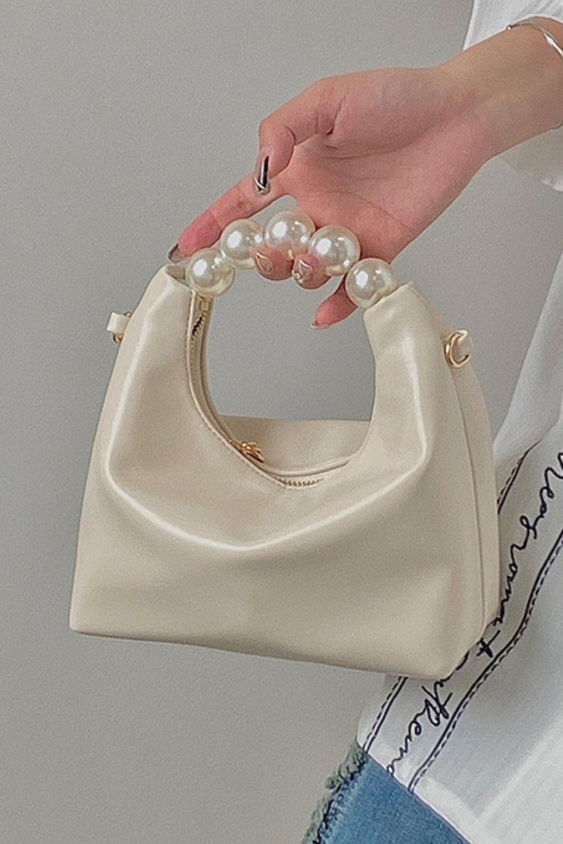 PU Leather Pearl Handbag - AnnieMae21