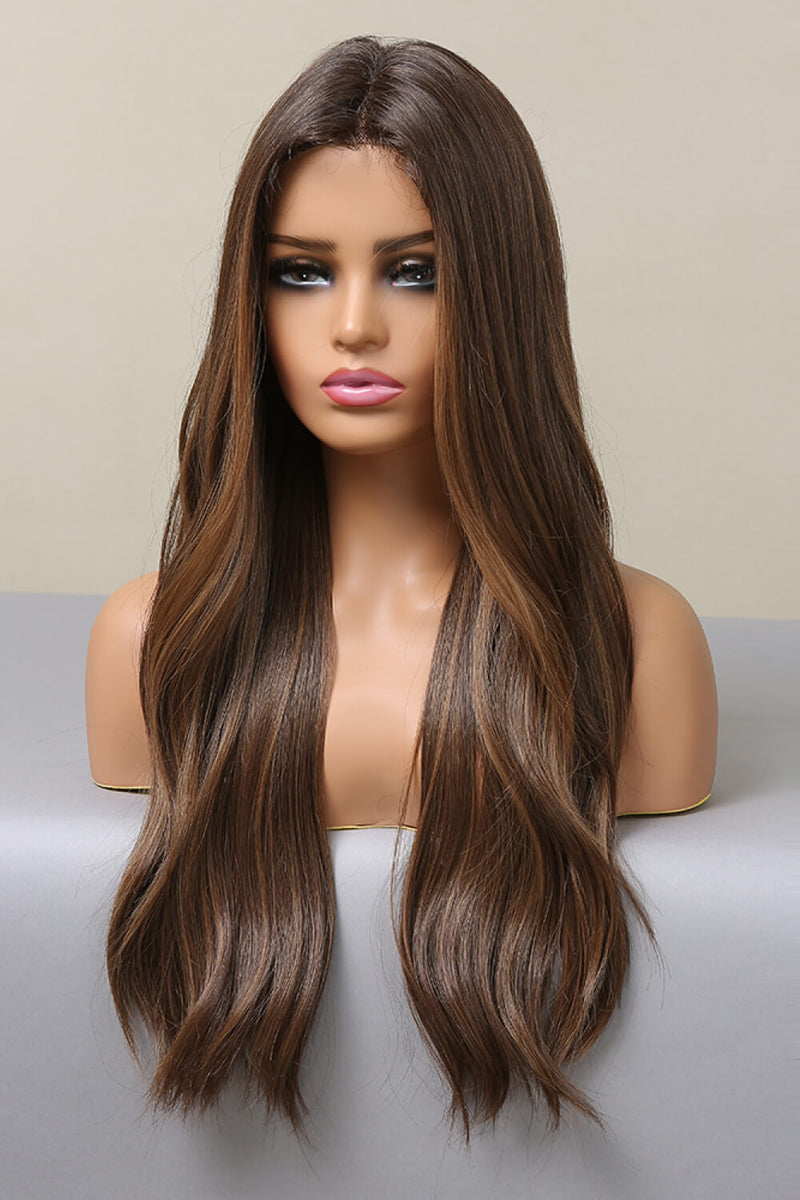 13*2" Lace Front Wigs Synthetic Long Wave 26" Heat Safe 150% Density - AnnieMae21