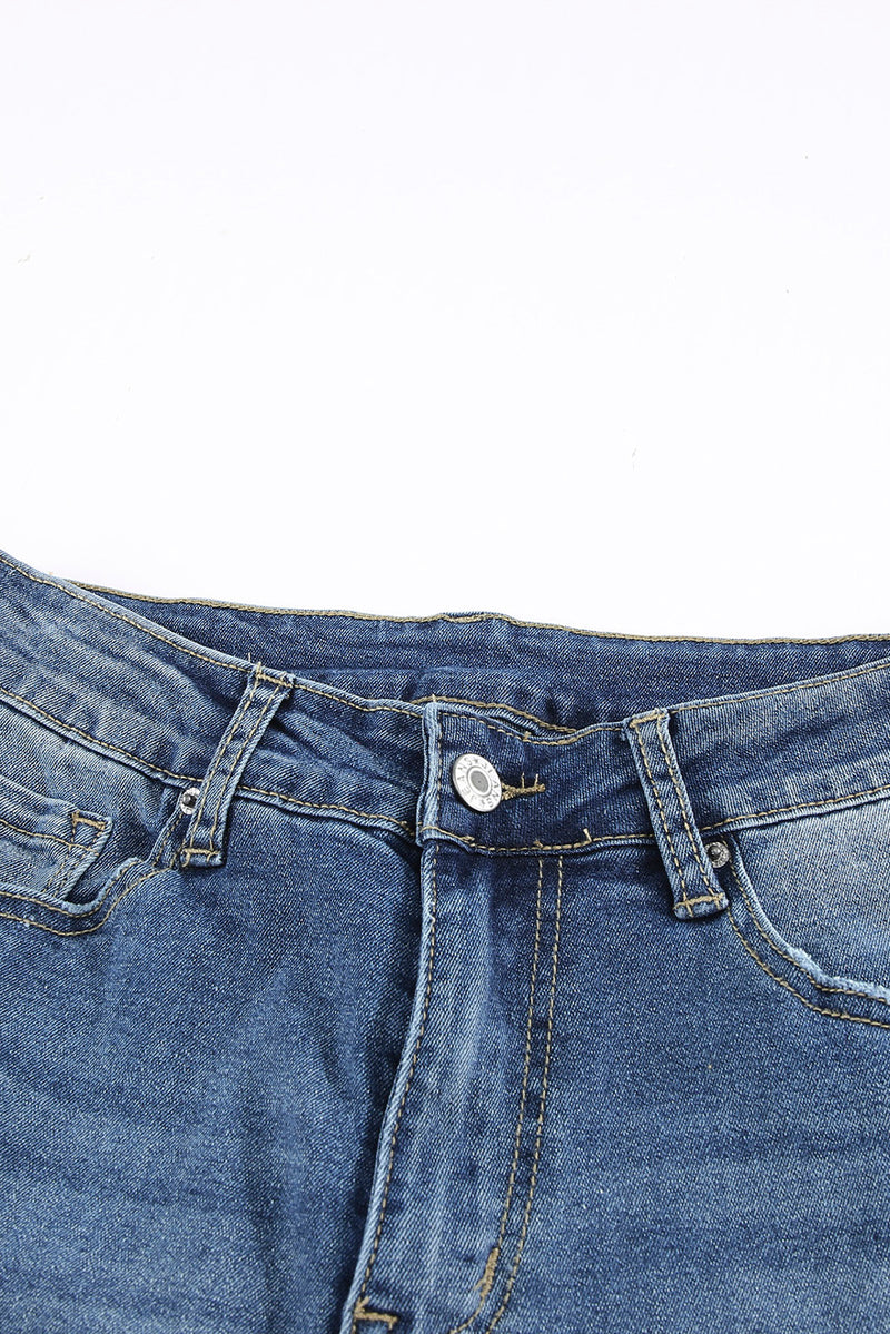 High Waist Flare Jeans with Pockets - AnnieMae21