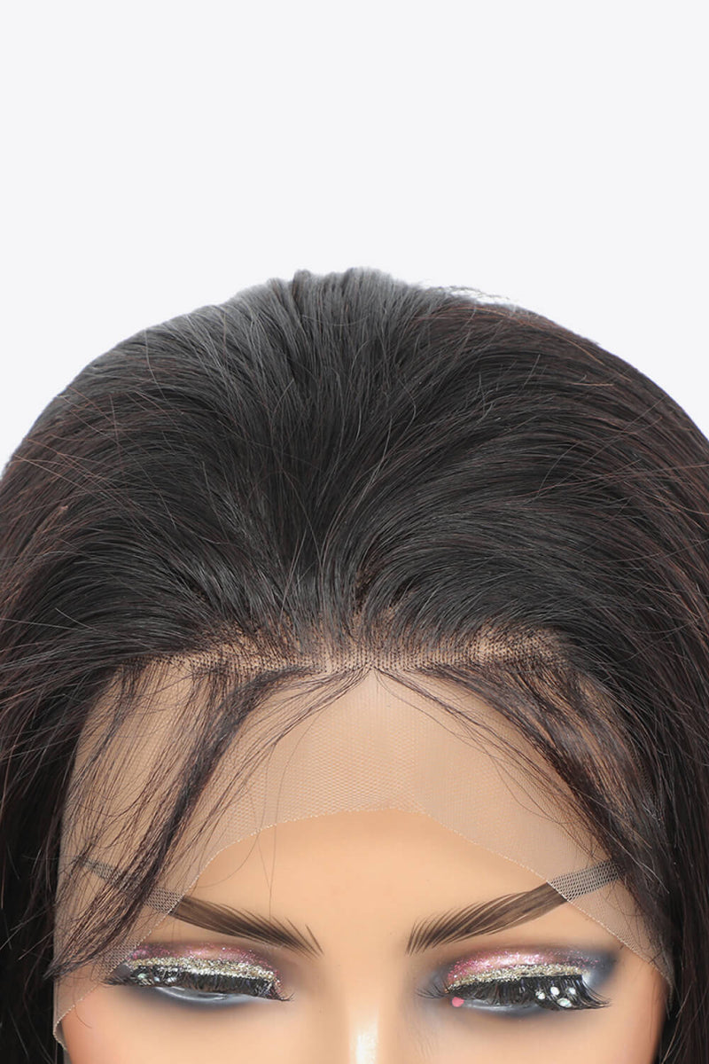 18" 13*4" Natural Human Wigs in Black 150% Density - AnnieMae21