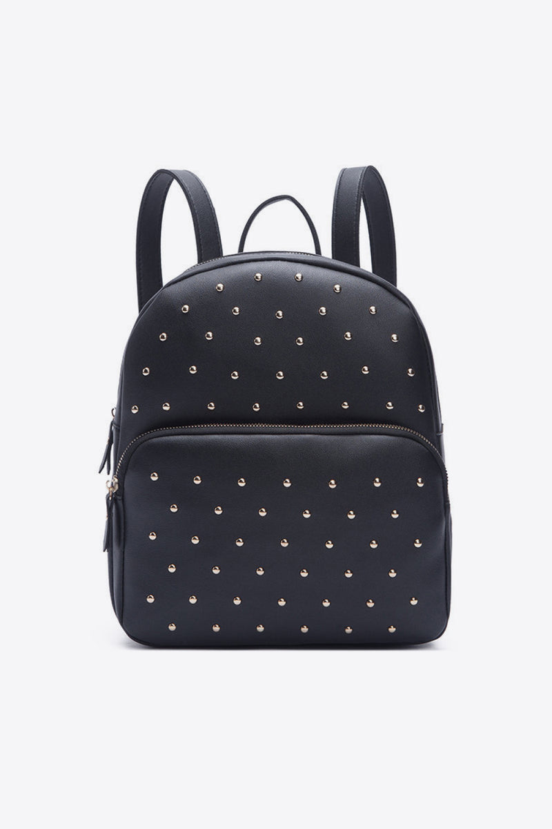 Studded PU Leather Backpack - AnnieMae21
