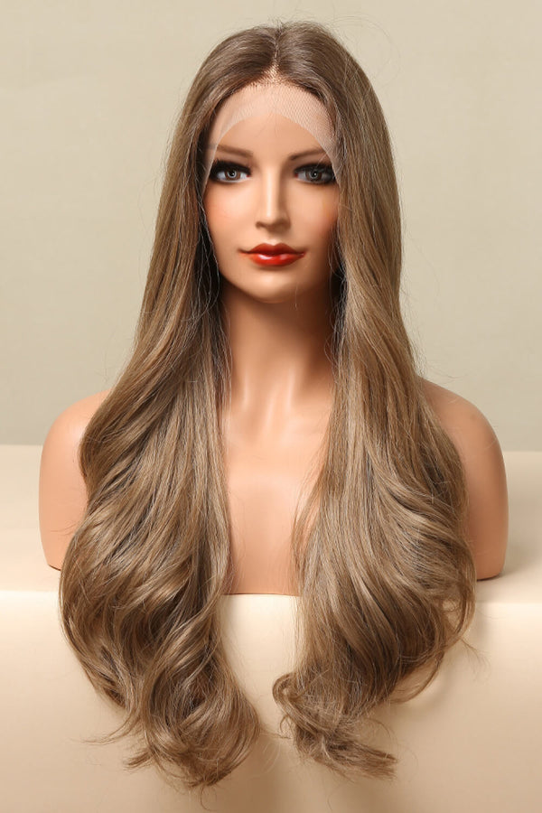 13*2" Lace Front Wigs Synthetic Long Wave 26" 150% Density in Golden Brown - AnnieMae21