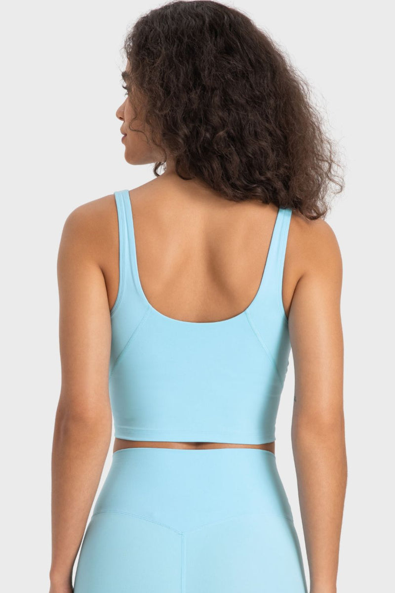 Deep V-Neck Crop Sports Bra - AnnieMae21