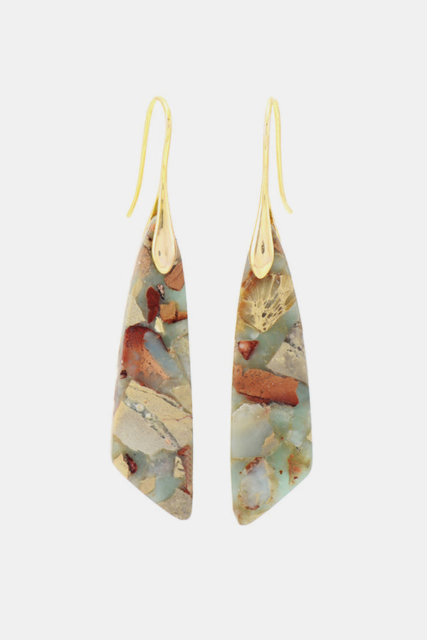Handmade Natural Stone Dangle Earrings - AnnieMae21