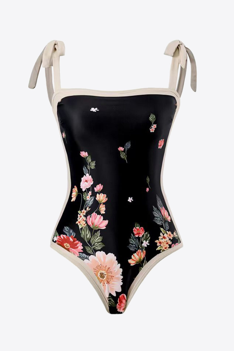 Floral Tie-Shoulder Two-Piece Swim Set - AnnieMae21