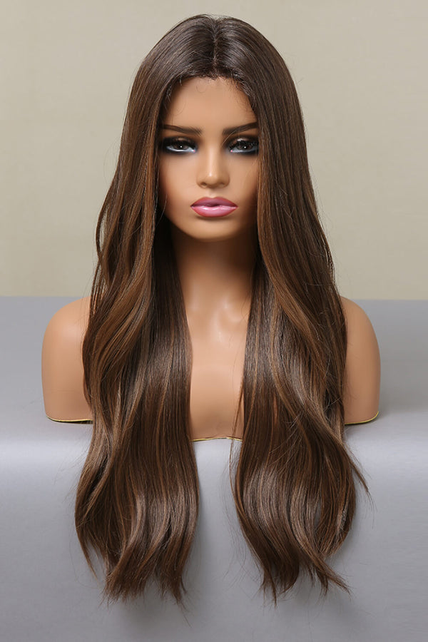 13*2" Lace Front Wigs Synthetic Long Wave 26" Heat Safe 150% Density - AnnieMae21