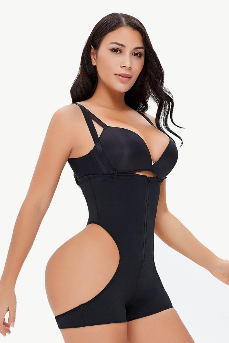 Full Size Cutout Under-Bust Shaping Bodysuit - AnnieMae21