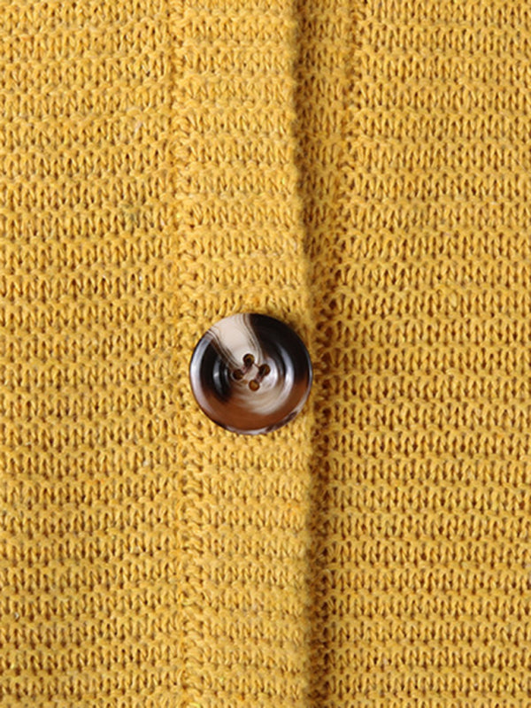 Women’s knit V neckline hood long sleeve sweater jacket - AnnieMae21